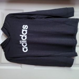 Adidas boys hooded shirt medium
